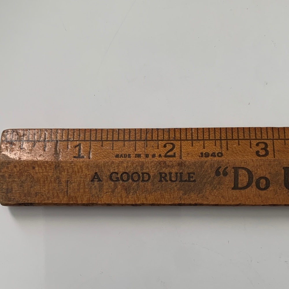 VINTAGE WOOD RULER Coca Cola